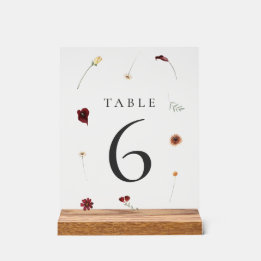 Mesa de Casamento de Flor Selvagem de Queda Elegan