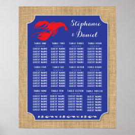 Mesa De Casamento De Lagostas Poster