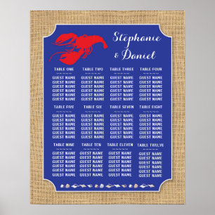Mesa De Casamento De Lagostas Poster
