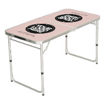 Mesa de Jogo de Beer Pong Portátil com Logotipo Pe