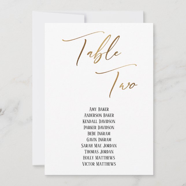 Mesa de Manuscrito Dourado Dois Gráfico Sentado (Frente)