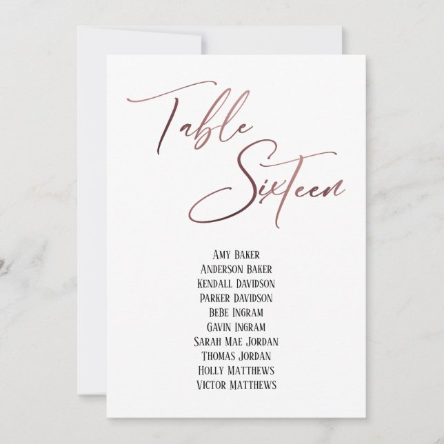 Mesa de manuscrito Dourado rosa Dezesseis Gráficos (Frente)