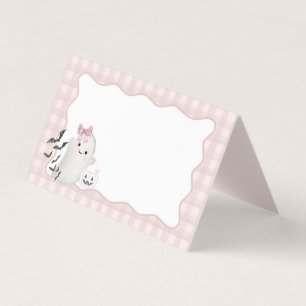 Mesa de Placa do Fantasma do Pequeno Boo Rosa