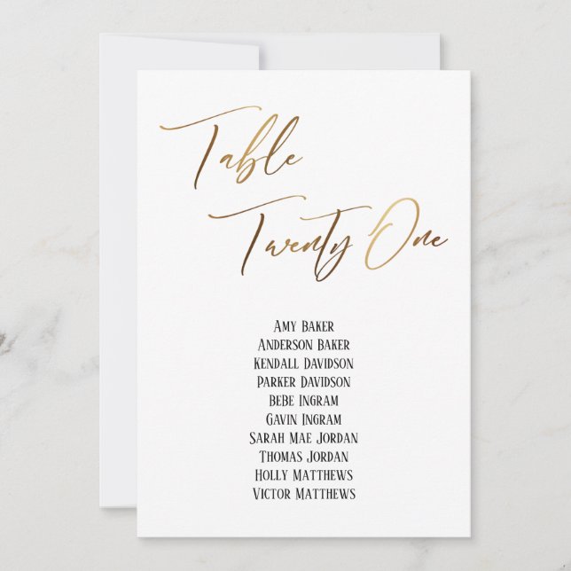 Mesa Dourada de Escrita Manual 21 Gráfico de Assen (Frente)