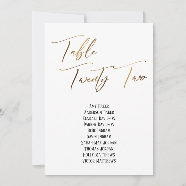 Mesa Dourada de Escrita Manual 22 Gráfico de Assen (Frente)