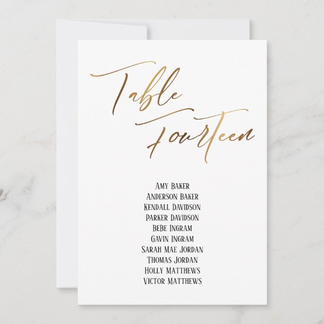 Mesa Dourada de Escrita Manual Catorze (Frente)