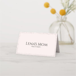 Mesa Elegante cartão de lugar dobrado para casamento fl