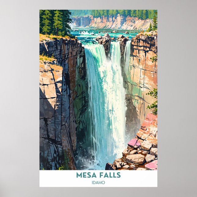 Mesa Falls, Idaho Poster (Frente)