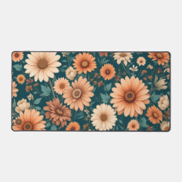 Mesa Floral Mat, Bloco De Mão Botânico Abstrato, E