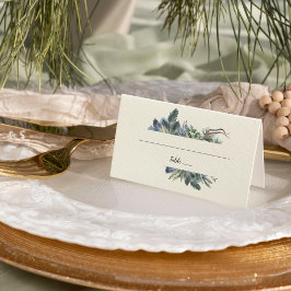 Mesa Greenery de inverno | Cartão de Localidade de Marf