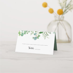 Mesa Greenery Eucalyptus Calliografia - Cartão de Casam