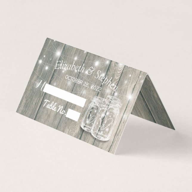 Mesa Local De Casamento Número De Mason Jars De Ma (Frente)