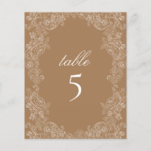 Mesa Marrom Dourada Coroa Botânica Rococó