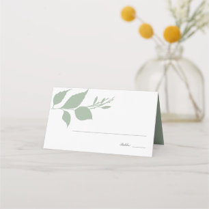 Mesa Modern Sage Green Deixa Cartão de Casamento