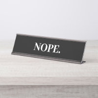 Não Há Nenhuma Placa De Nome Engraçado Do Office