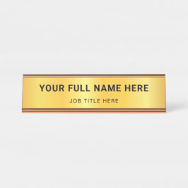 Mesa Nome Profissional Placa Personalizada com Linha de