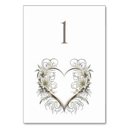 Mesa Numeração de Tabela de Casamento-Flores Modernas c