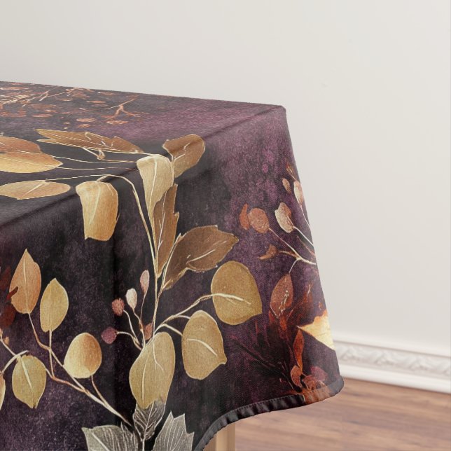 Mesa Ouro de férias e toalha de água vermelha (Posição Original)