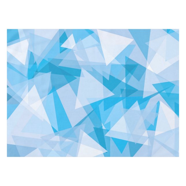 Mesa Padrão de triângulo geométrico abstrato | Toalha d (Frente (Horizontal))