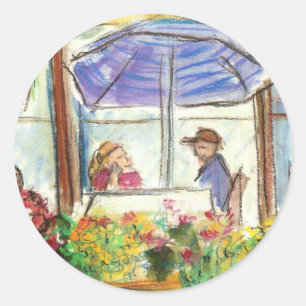 Mesa para dois adesivos (Pike Place Seattle)