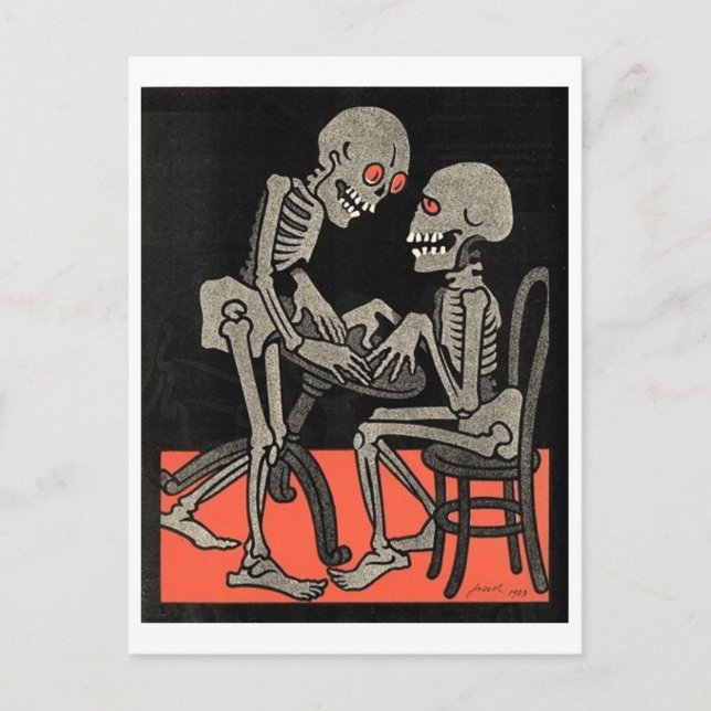 Mesa para dois cartões postais (Frente)