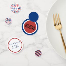 🎉 Mesa Patriótica Confetti