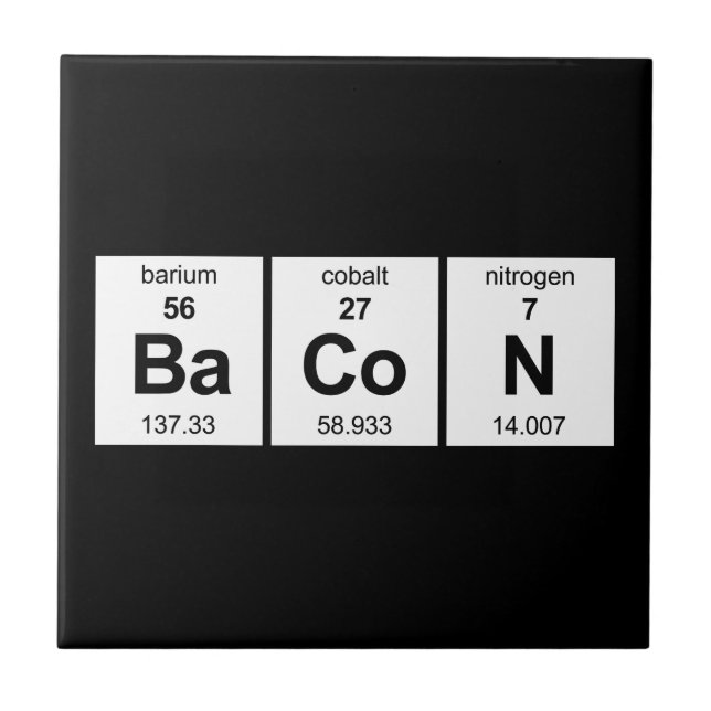 Mesa periódica do bacon (Frente)