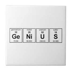 Mesa periódica do gênio