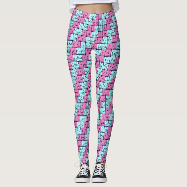 mesa periódica leggings patrióticas 1 (Frente)
