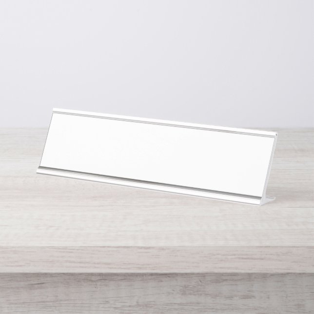 Mesa Placa de identificação customizável (Frente)