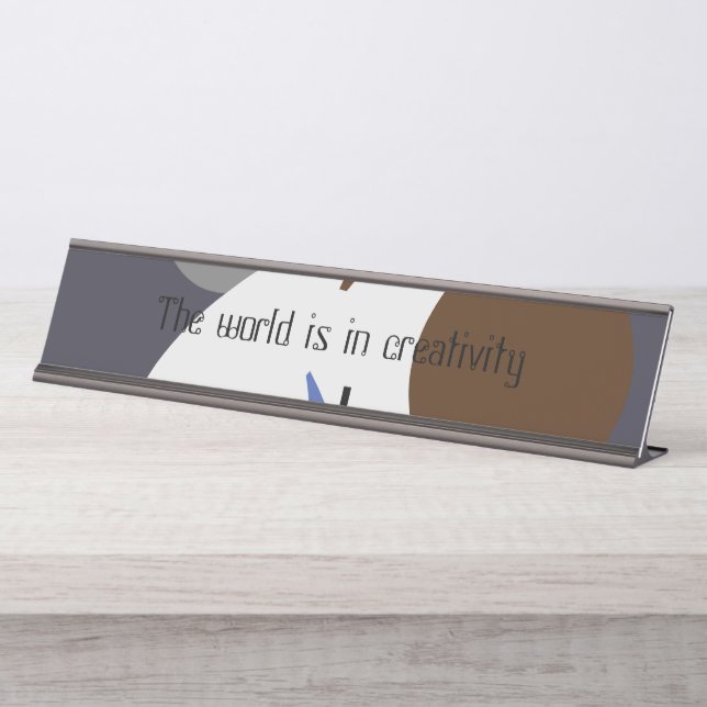 Mesa Placa de Nome (Frente)