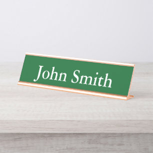 Mesa Placa de nome da mesa, padrão (2" x 8"), prata