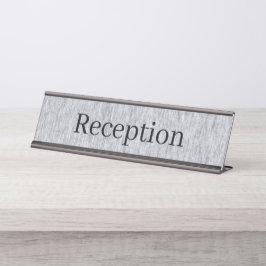 Mesa Placa de Nome da Recepção