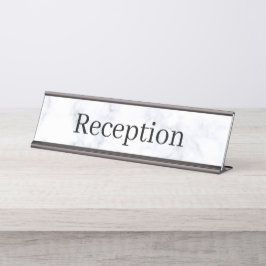 Mesa Placa de Nome da Recepção
