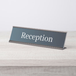 Mesa Placa de Nome da Recepção