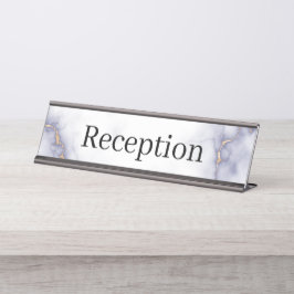 Mesa Placa de Nome da Recepção