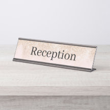 Placa de Nome da Recepção