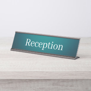 Mesa Placa de Nome da Recepção