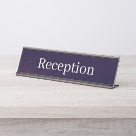 Mesa Placa de Nome da Recepção
