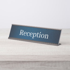 Mesa Placa de Nome da Recepção
