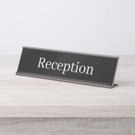 Mesa Placa de Nome da Recepção