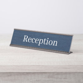 Mesa Placa de Nome da Recepção