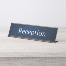Mesa Placa de Nome da Recepção