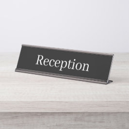 Mesa Placa de Nome da Recepção
