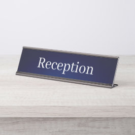 Mesa Placa de Nome da Recepção