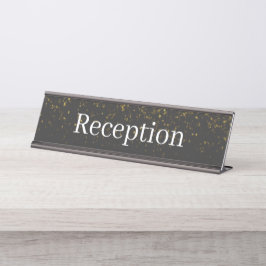 Mesa Placa de Nome da Recepção