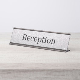 Mesa Placa de Nome da Recepção