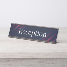 Mesa Placa de Nome da Recepção