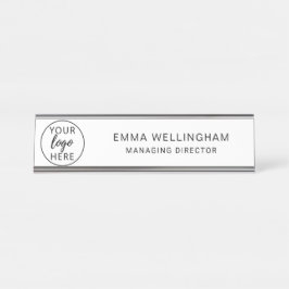 Mesa Placa de Nome de Logotipo Empresarial Personalizad