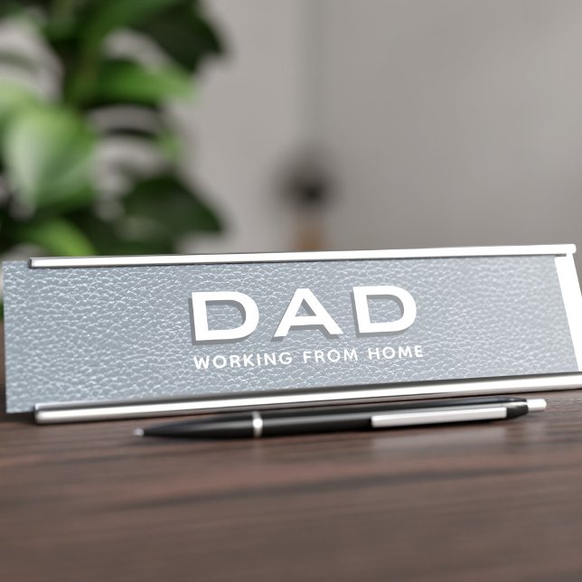 Mesa Placa de Nome do Coletor de Couros de Cinzas Profi (Perfect gift for the Dad who works from home)